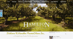 Desktop Screenshot of hamiltonfuneralhome.com