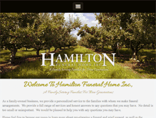 Tablet Screenshot of hamiltonfuneralhome.com